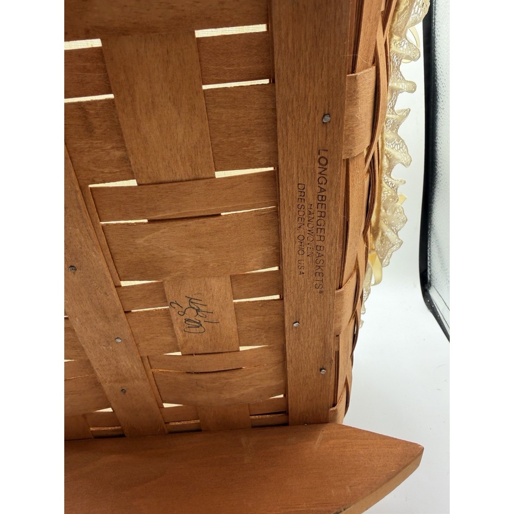 Longaberger 1991 Doll Cradle Basket – LARGE 🧺👶 – Beautiful Classic Piece - Picture 7 of 8